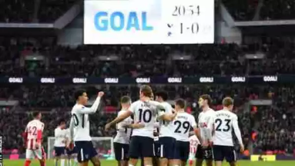 Premier League! Harry Kane Scores Twice As Tottenham Destroy Stoke City 5-1 At Wembley